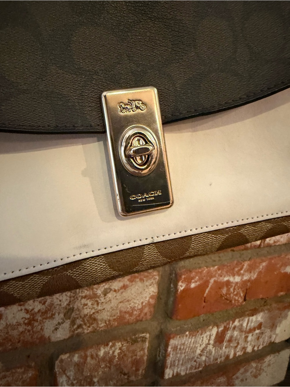 COACH Lane Shoulder Bag- Blocked Signature Canvas - Picture 7 of 15